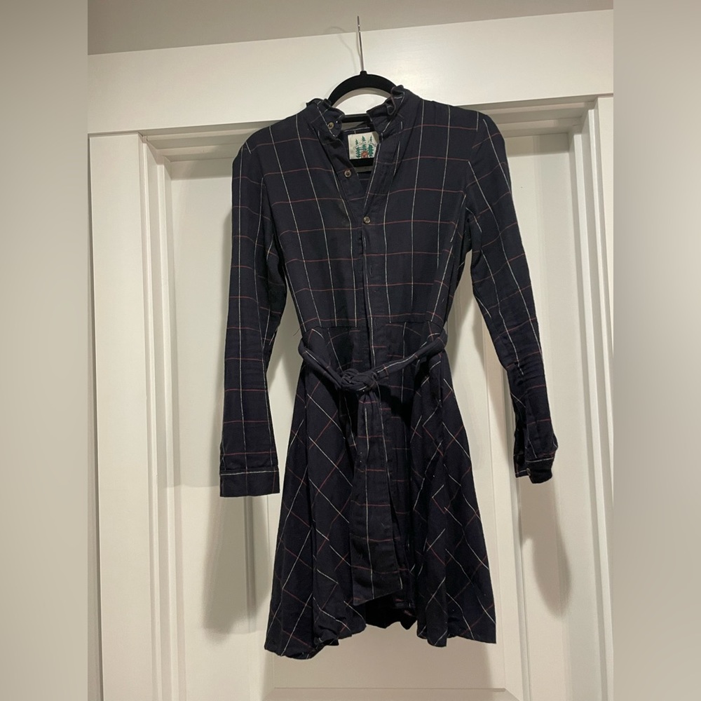 Kiel James Patrick: long sleeve flannel dress